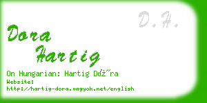 dora hartig business card